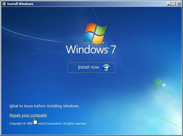 bootmgr is missing windows xp