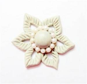 polymer clay flower modeling