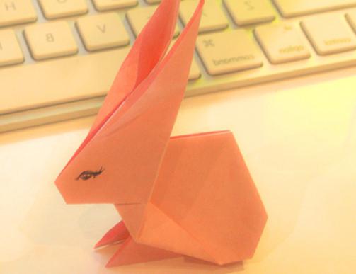 how to make a hare out of paper