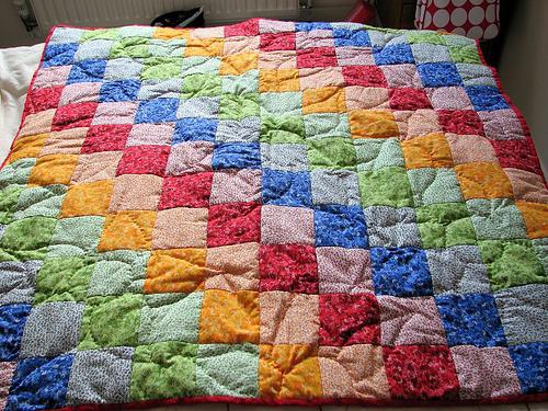 do-it-yourself patchwork bedspread