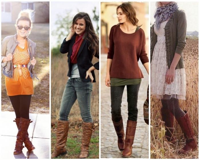 brown boots with what to wear