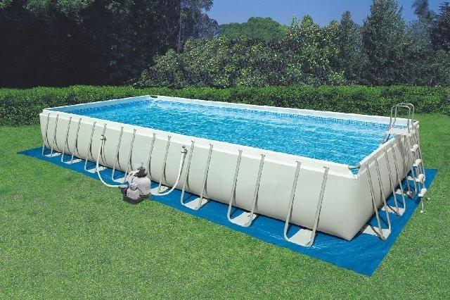 rectangular frame pool