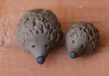 plasticine and sunflower hedgehog