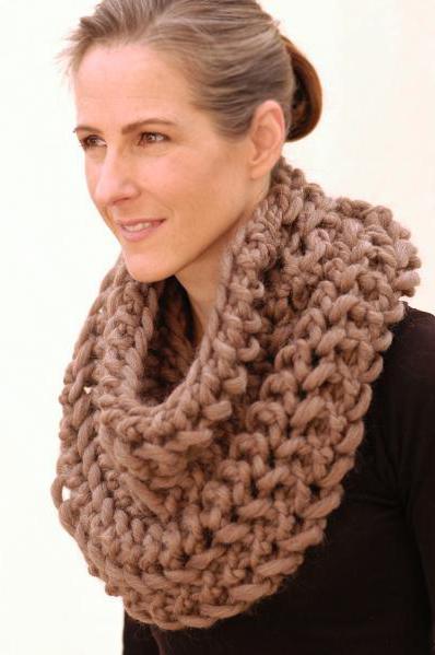 вязание спицами шарф хомут