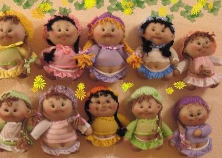 crafts from kapron pantyhose dolls