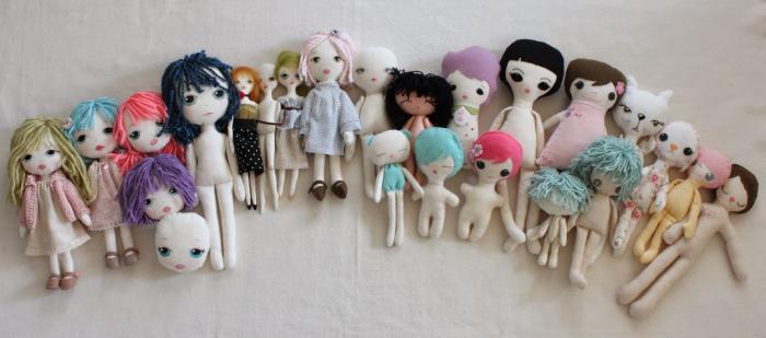 textile dolls photo