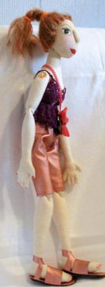 текстильная шарнирная кукла
