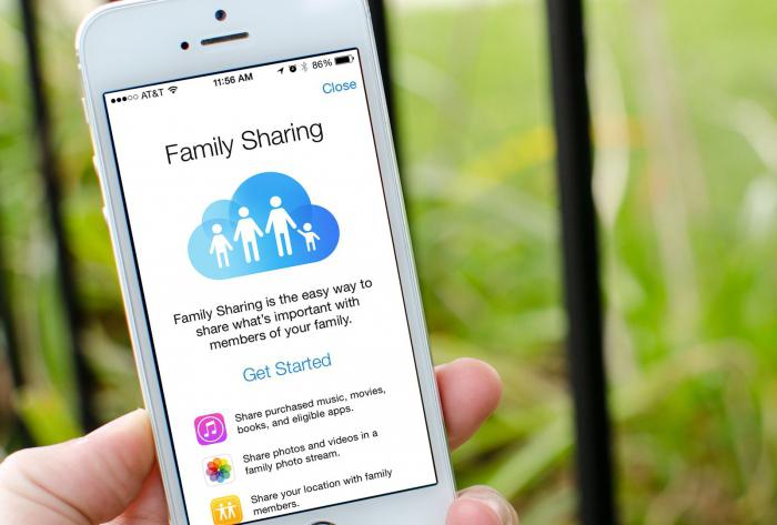 ios 8 set up family access