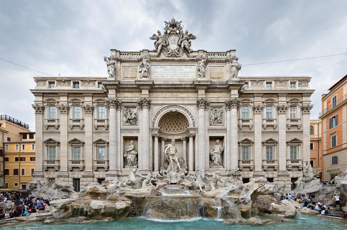 trevi fountain in rome