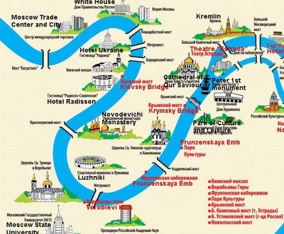 Воробьевы горы москва карта парка