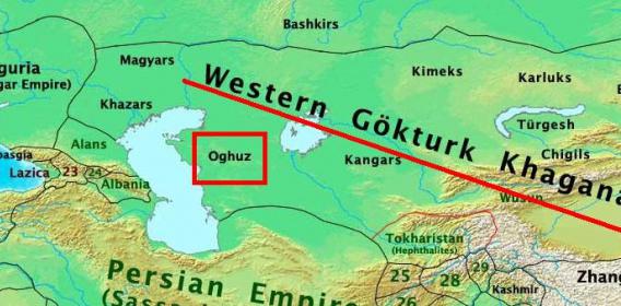 Карта кыргыз каганаты
