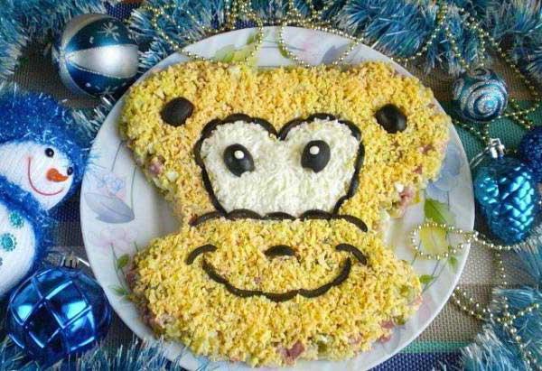 christmas salad monkey