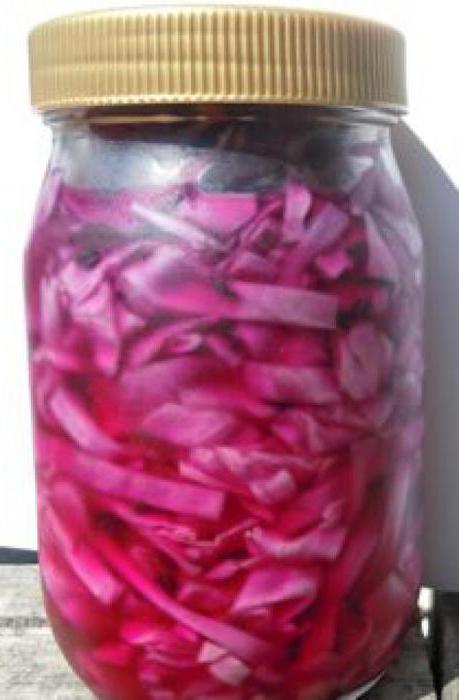 pickled cabbage pickle with beetroot