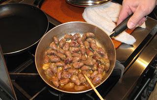 fried chicken hearts with onion recipe