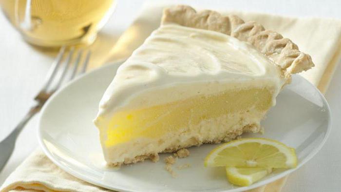 кремовый пирог с лимоном