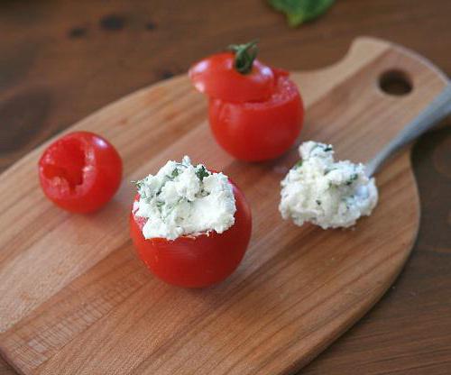 stuffed tomatoes cheese and garlic recipe photo