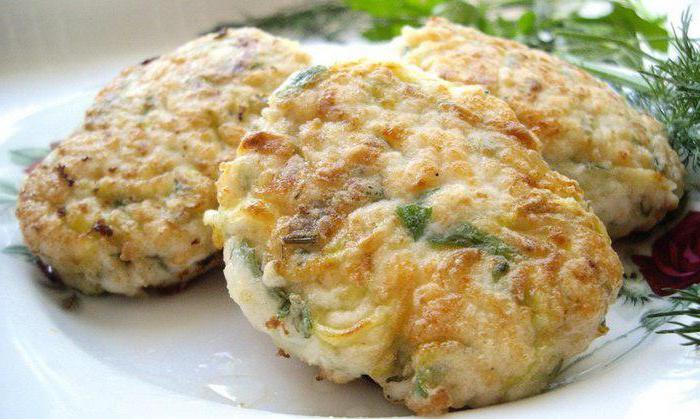 steamed chicken and zucchini cutlets