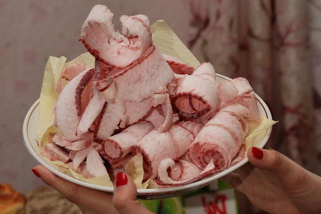 строганина из мяса свинины