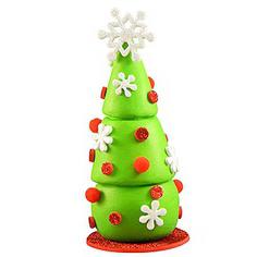 how to make a christmas tree from plasticine