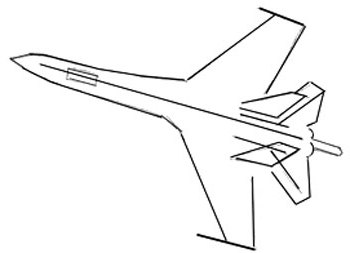 Как нарисовать большой самолет ребенку