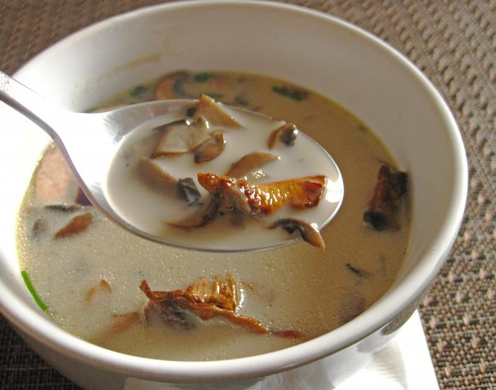 mushroom soup with photo