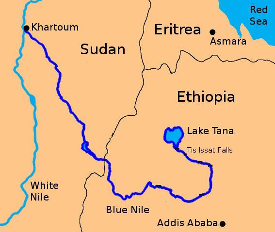 озеро тана на карте африки