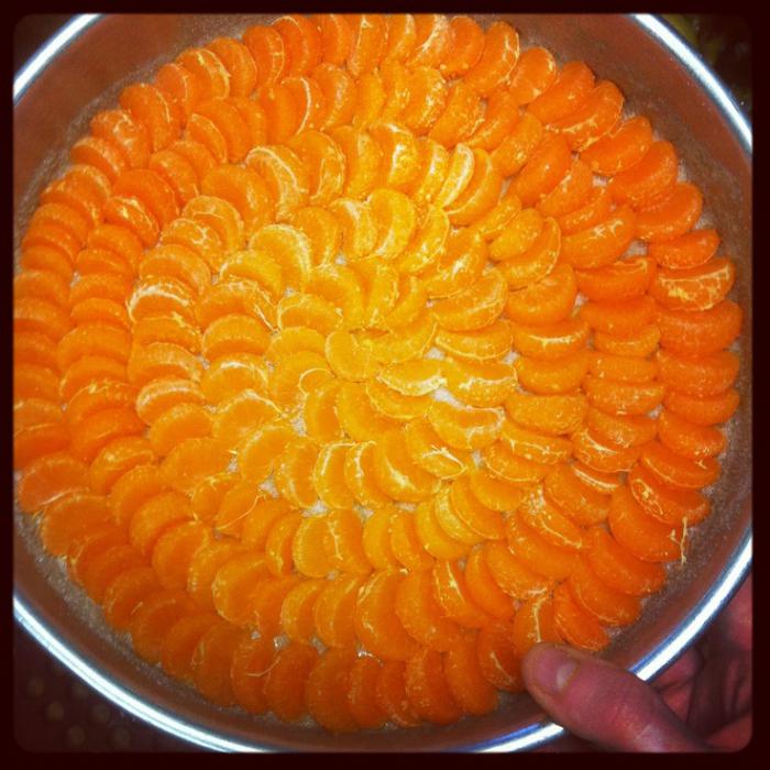 tangerine cake in a slow cooker