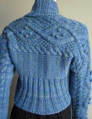пуловер спицами женский 