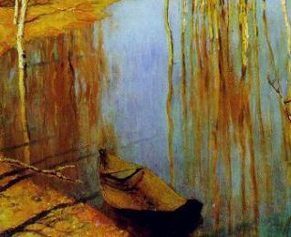 картина Левитана «Весна. Большая вода» фото 