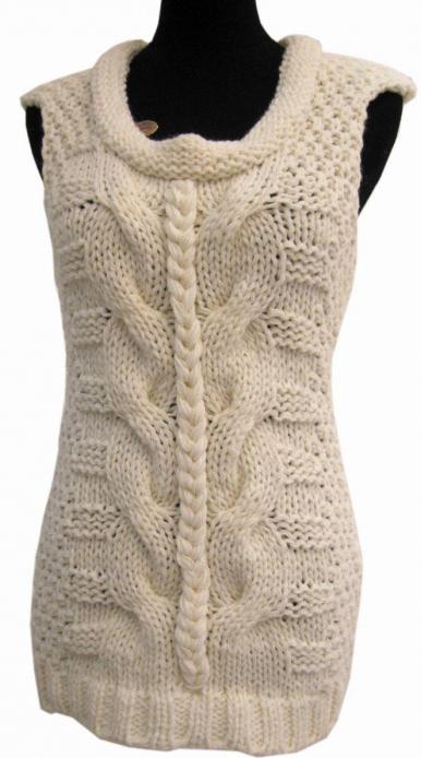 children's sleeveless jacket for girls knitting