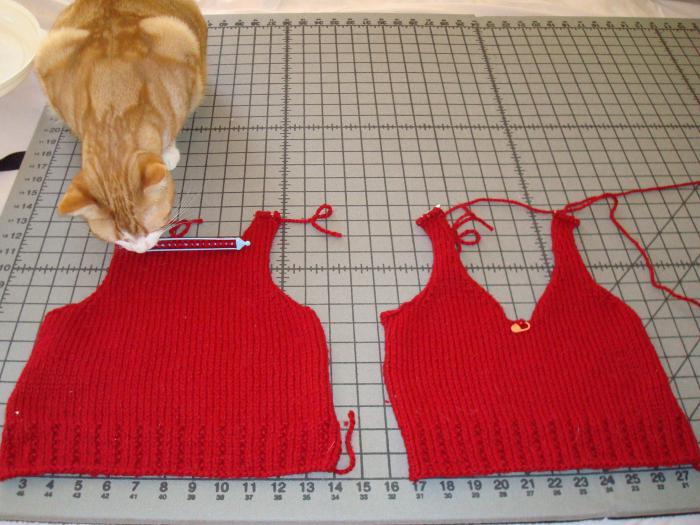 tank top for girls knitting scheme