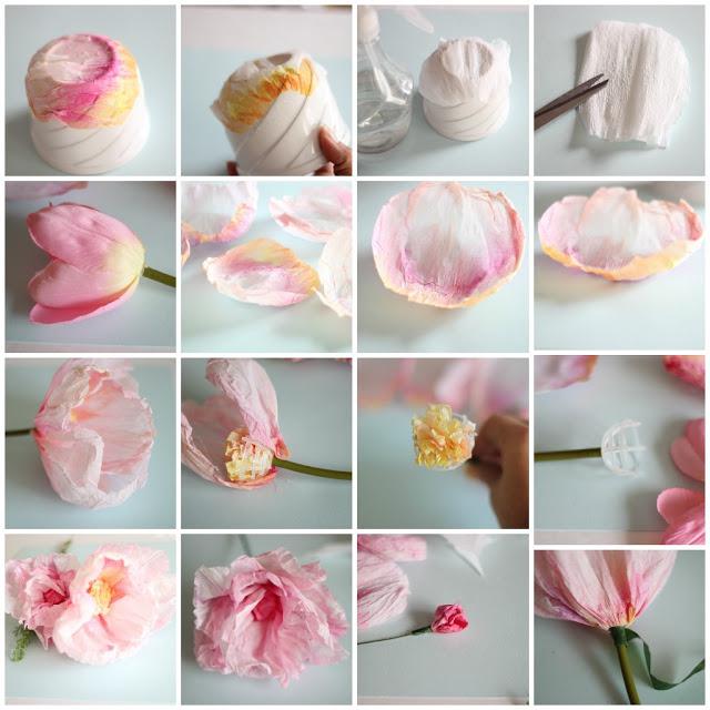 crepe paper flowers