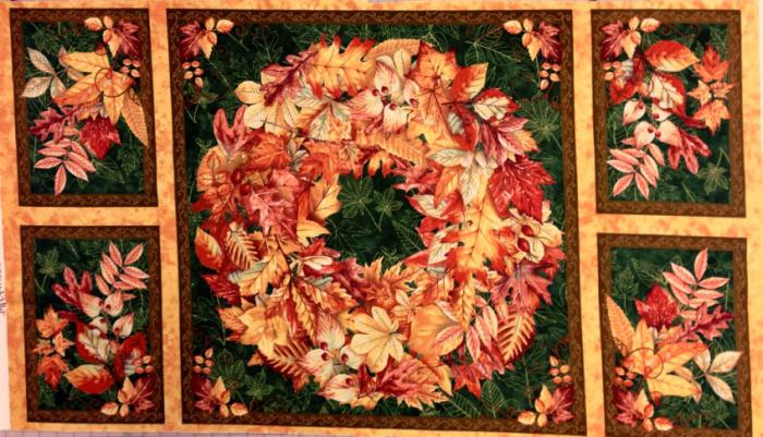 panel of autumn leaves