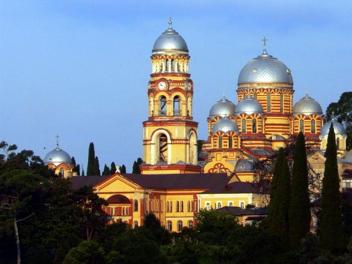 Монастырь в Новом Афоне Абхазия