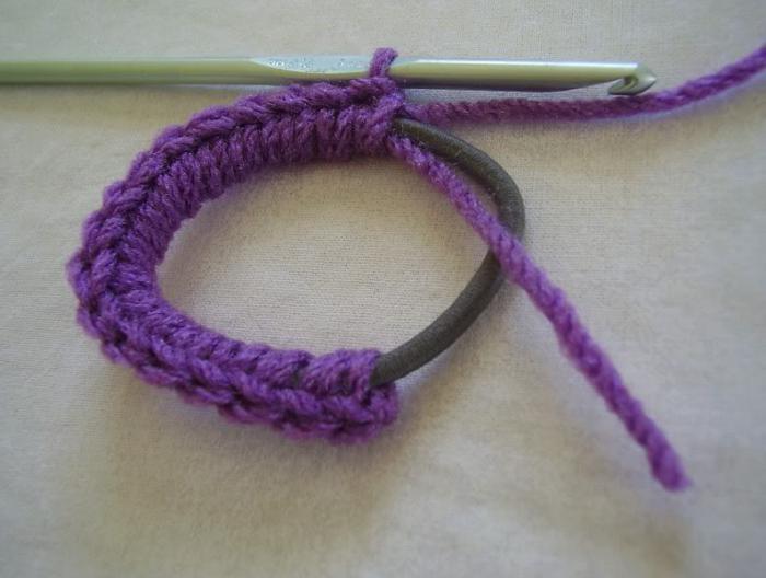 Crochet hair elastic