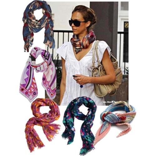 Knit scarves