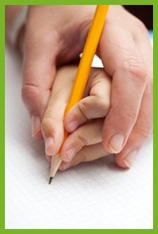 teach your child to hold the pen