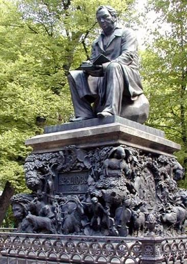 Krylov Monument in St. Petersburg