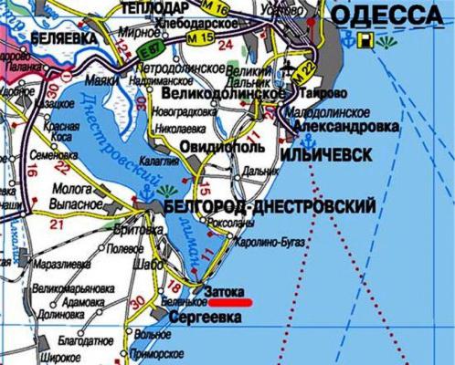 Большая долина одесская область карта
