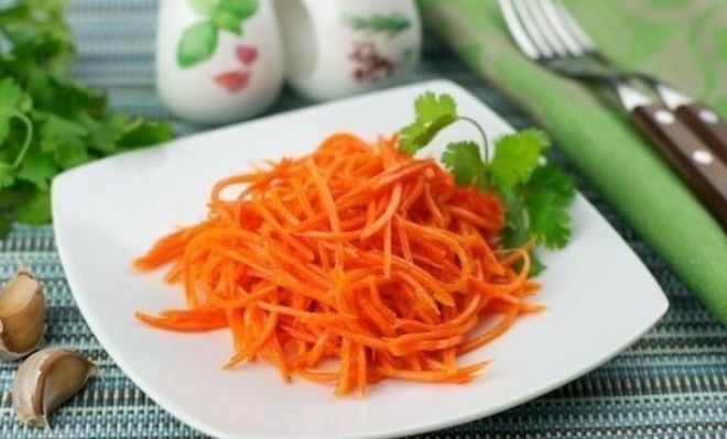салат подкова с корейской морковью