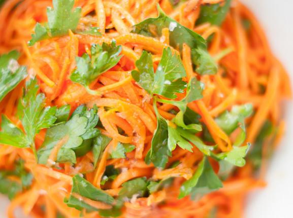 салат лисичка с корейской морковкой