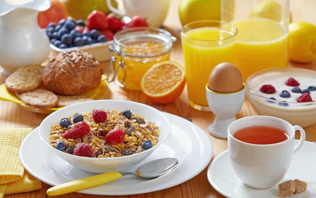 здоровый завтрак меню