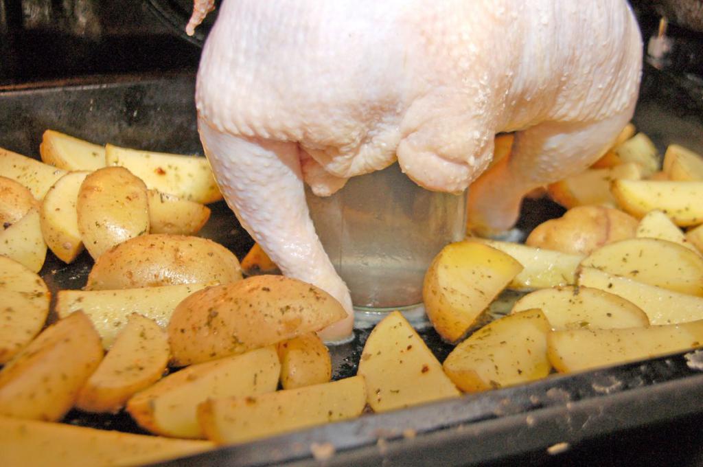 курица с картошкой в духовке
