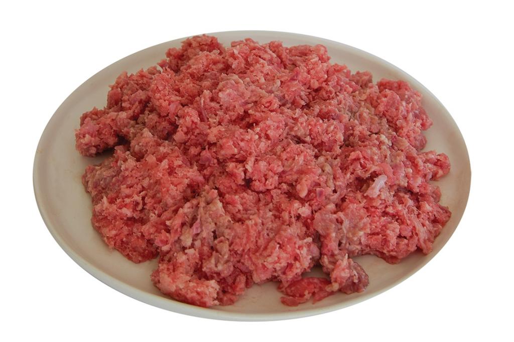 how much minced meat is fried in a pan