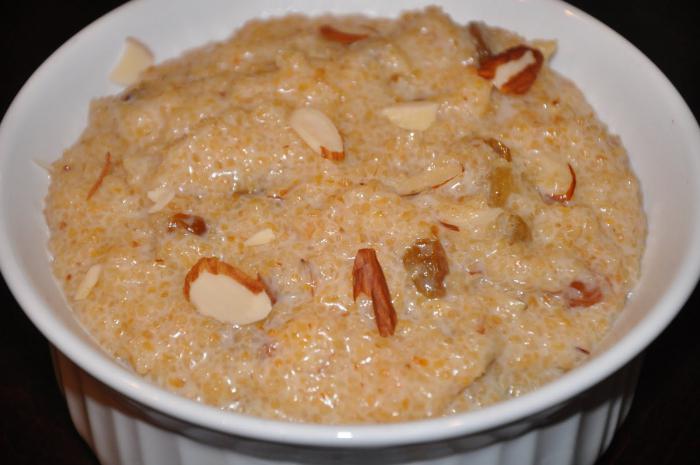 Wheat porridge on water calories