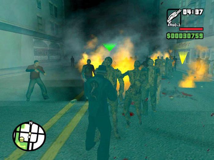 cheat code for gta san andreas zombie