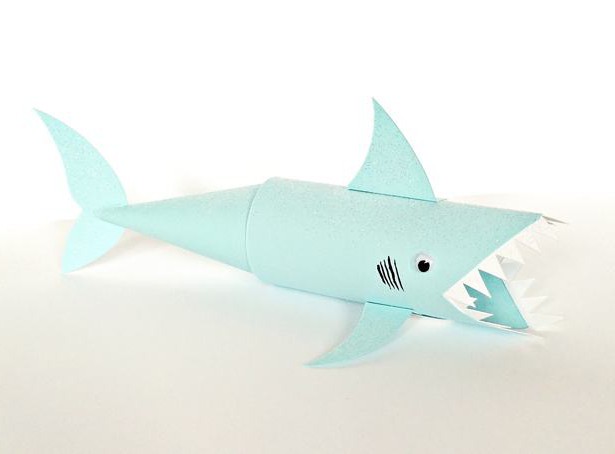 how to make a shark out of paper