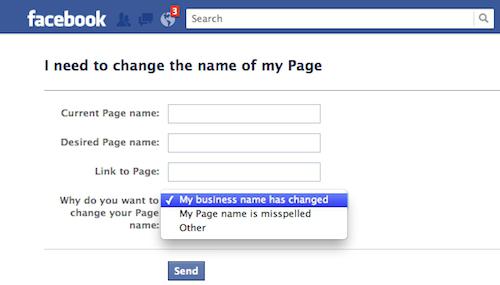 как в фейсбуке поменять имя