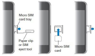 как вставить симку в iphone 4