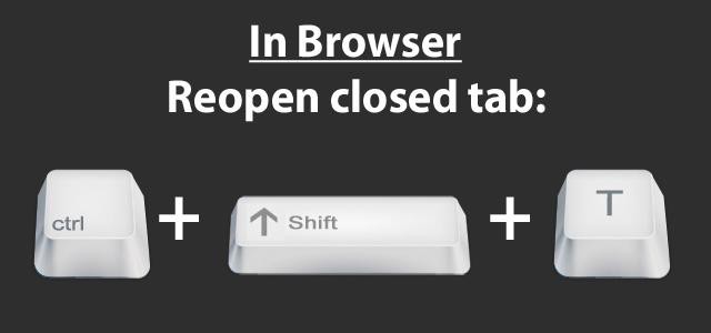 how to restore tab